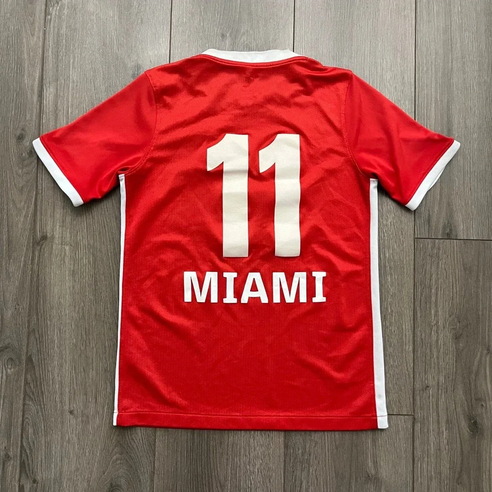 Nike Barca Academy Pro Miami Soccer Jersey Kids Large Red FC Barcelona #11